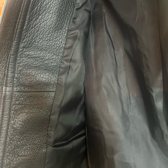 NWT Madewell Shrunken Zip-Front Jacket in Leather. - Picture 10 of 12